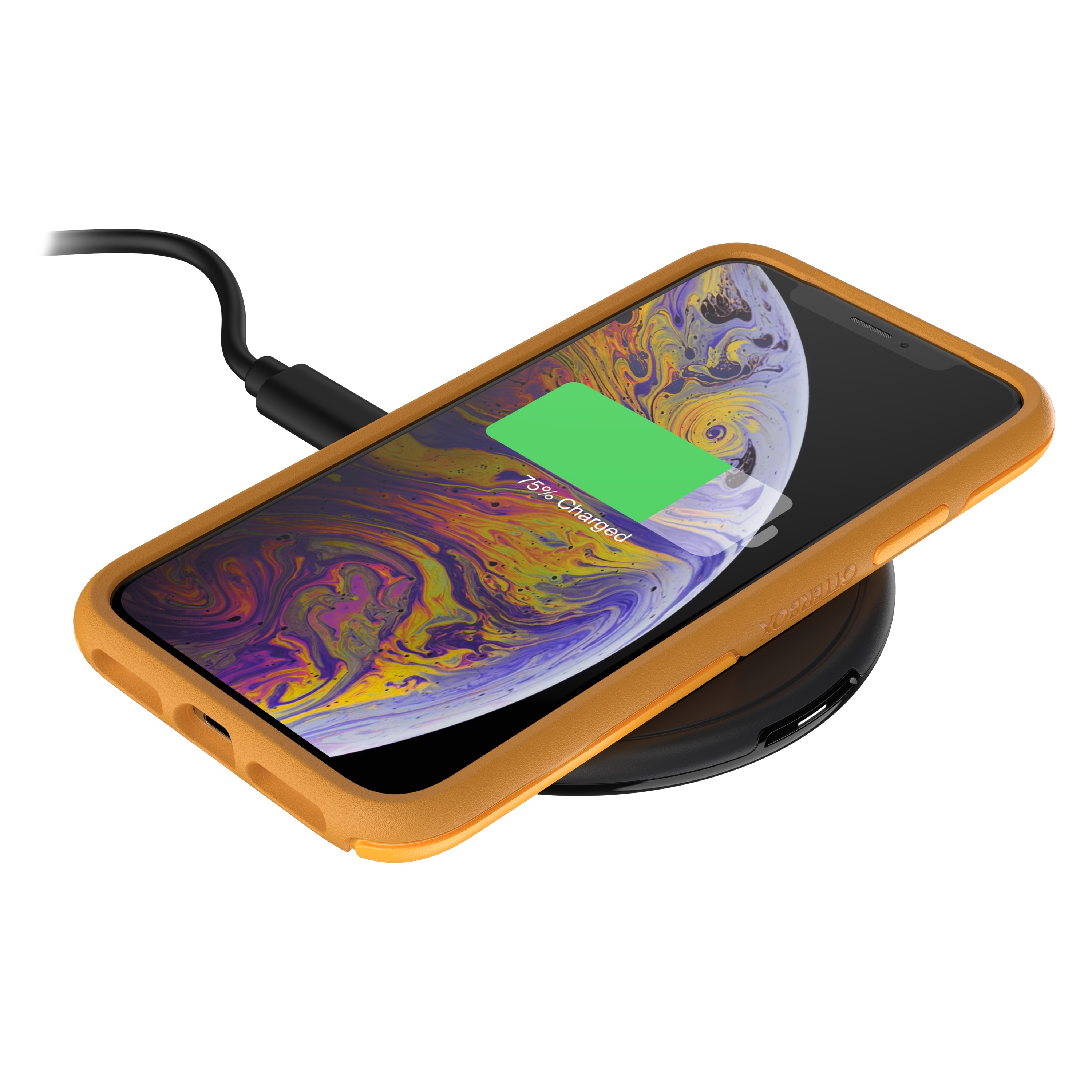 Wireless charger store phone case